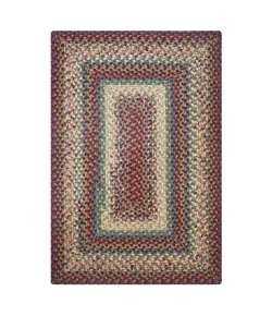 Homespice Decor Cotton Braided Rug Red Neverland 10in. x 10in. Rect. Rug