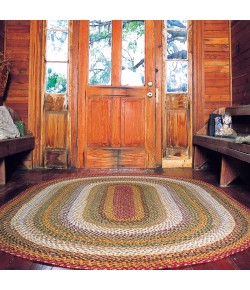 Homespice Decor Cotton Braided 400161 Area Rug 27 in. X 45 in. Oval