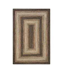 Homespice Decor Ultra Durable Braided Wildwood Brown 315625 6 ft. X 9 ft. Rect Rug