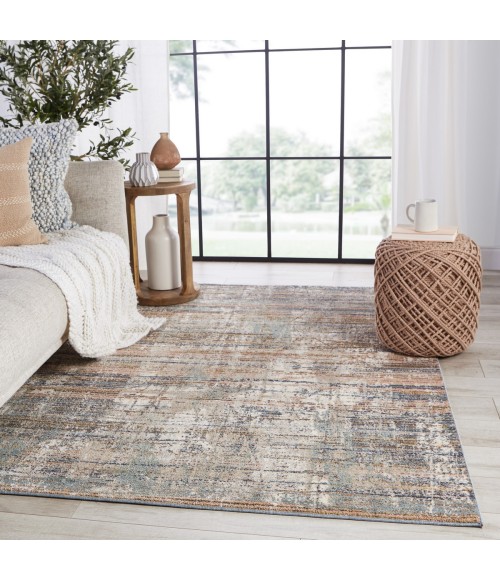 Vibe by Jaipur Living Lysandra Abstract Blue/ Tan Area Rug (9'6"X12')