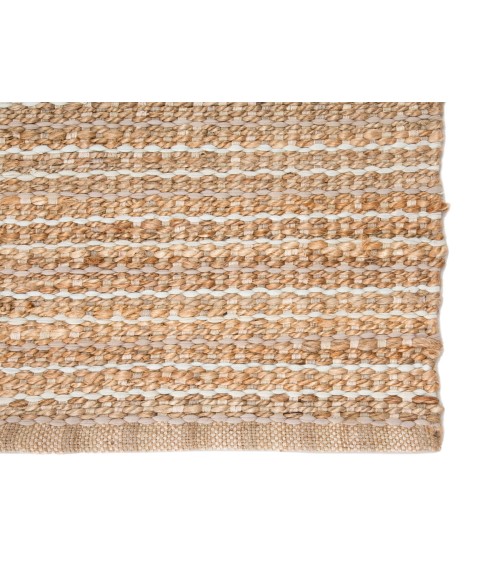 Jaipur Living Cornwall Natural Stripe Beige/ Blue Runner Rug (2'6"X9')