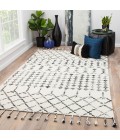 Jaipur Living Riot Handmade Geometric Ivory/ Black Area Rug (7'10"X9'10")