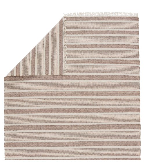 Vibe by Jaipur Living Kahlo Southwestern Striped Taupe/ Cream Area Rug (5'X8')