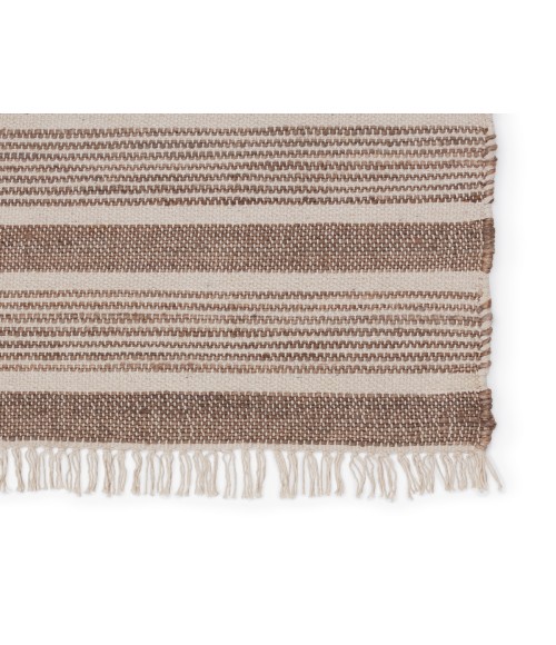 Vibe by Jaipur Living Kahlo Southwestern Striped Taupe/ Cream Area Rug (5'X8')