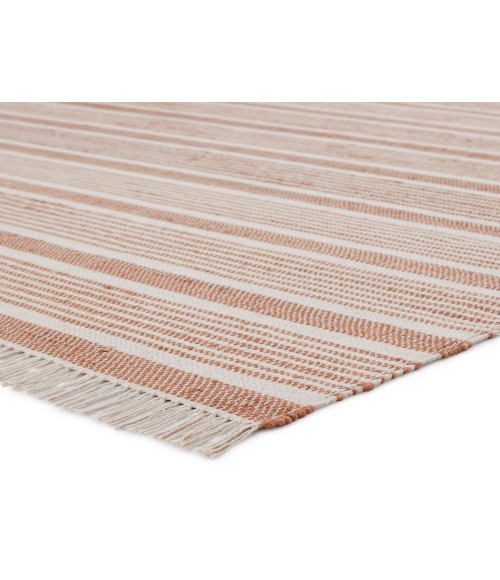 Vibe by Jaipur Living Kahlo Southwestern Striped Tan/ Cream Area Rug (8'X10')