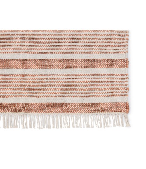 Vibe by Jaipur Living Kahlo Southwestern Striped Tan/ Cream Area Rug (8'X10')