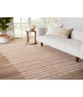 Vibe by Jaipur Living Kahlo Southwestern Striped Tan/ Cream Area Rug (8'X10')