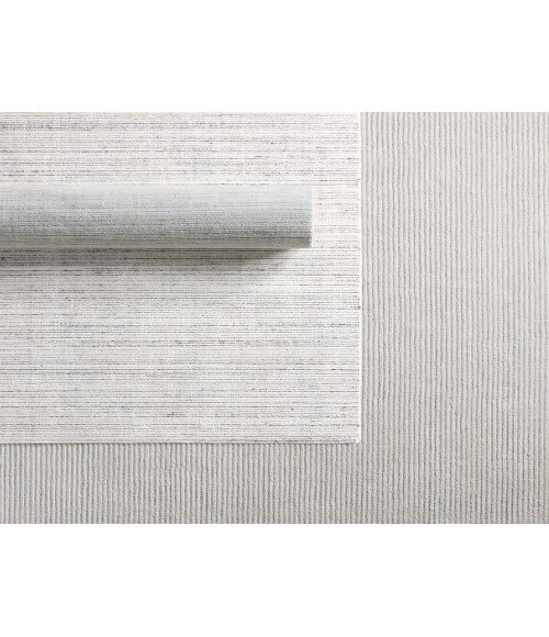Jaipur Living Mona Handmade Indoor/Outdoor Solid Cream/ Light Gray Area Rug 5'X8'