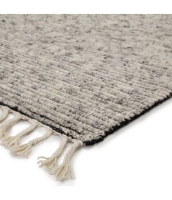 Jaipur Living Alpine Hand-Knotted Striped White/ Gray Alp02 Area Rug 8 ft. X 11 ft. Rectangle