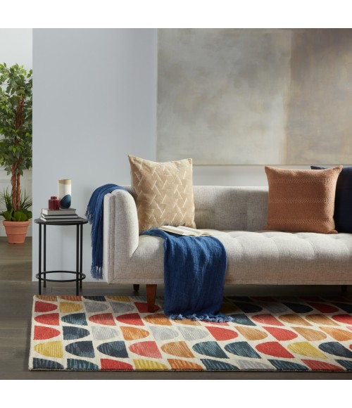 Amado Area Rug Vibe by Jaipur Living Carson Handmade Geometric Multicolor Area Rug (8'X10')