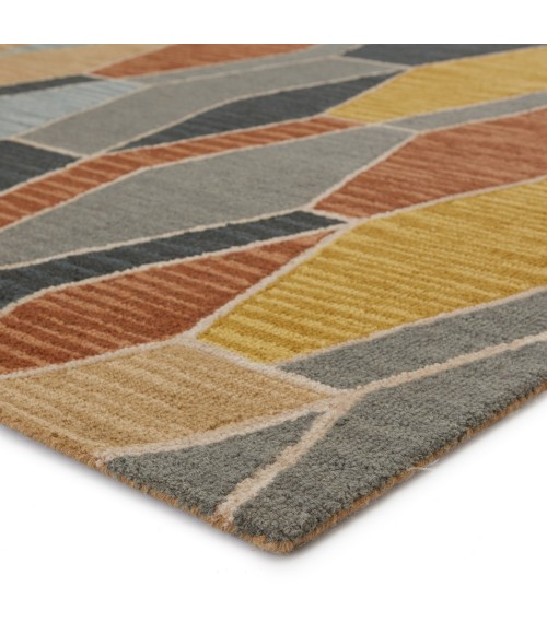 Vibe by Jaipur Living Sade Handmade Geometric Gray/ Gold Area Rug (9'X12')