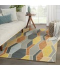 Vibe by Jaipur Living Sade Handmade Geometric Gray/ Gold Area Rug (9'X12')