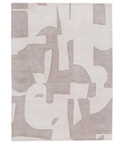 Jaipur Living Noverre Handmade Abstract Taupe/ Cream Area Rug 5'X8'