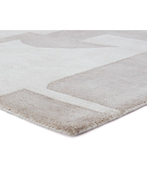 Jaipur Living Noverre Handmade Abstract Taupe/ Cream Area Rug 5'X8'