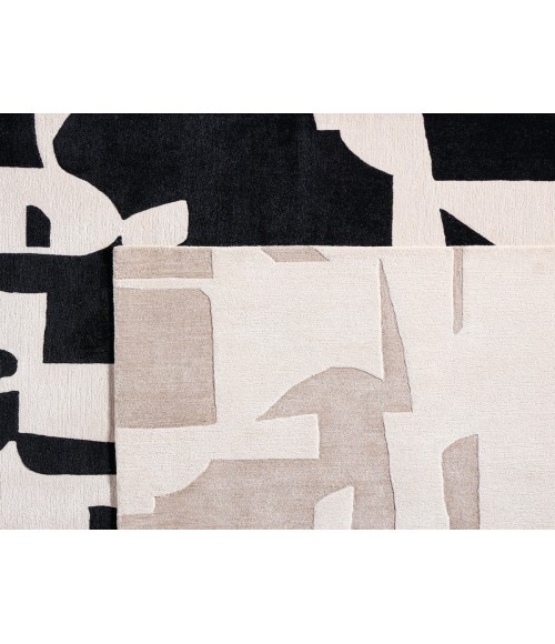 Jaipur Living Noverre Handmade Abstract Taupe/ Cream Area Rug 5'X8'