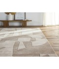 Jaipur Living Noverre Handmade Abstract Taupe/ Cream Area Rug 5'X8'
