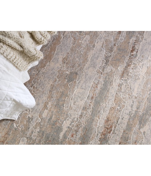 Jaipur Living Taroko Abstract Tan/ Cream Runner Rug 3'X10'