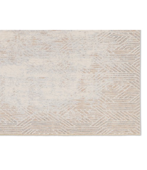 ARI05 Olympian Rug Jaipur Living Olympian Geometric Tan/ Gray Runner Rug 3'X10'