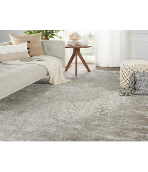 Jaipur Living Alaina Medallion Gray/ Cream Area Rug (8'X10')