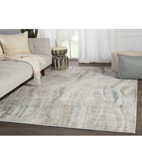 Brentwood by Barclay Butera Area Rug Barclay Butera by Jaipur Living Barrington Handmade Abstract Light Gray/ Beige Area Rug (10'X14')