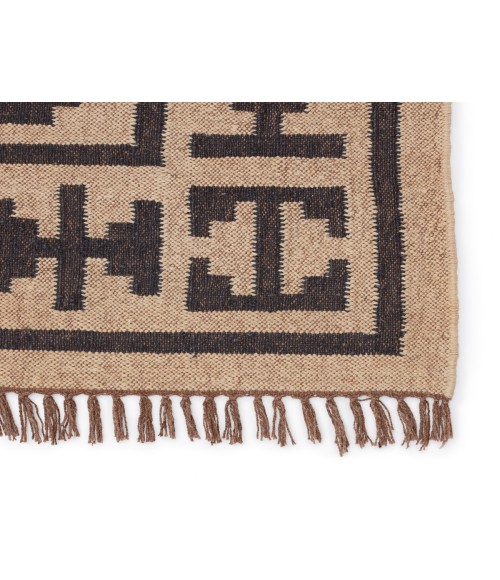 Bedouin Area Rug Jaipur Living Jaima Handmade Tribal Beige/ Black Area Rug (7'10"X9'10")