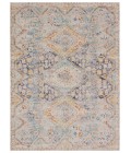 Vibe by Jaipur Living Marquess Indoor/Outdoor Medallion Blue/ Orange Runner Rug 3'X8'