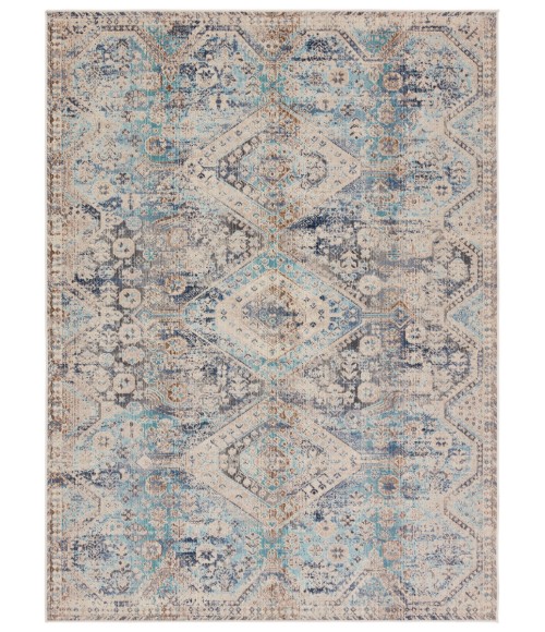 BEQ03 Marquess Rug Vibe by Jaipur Living Marquess Indoor/Outdoor Medallion Blue/ Gray Area Rug 9'X12'