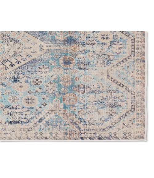 BEQ03 Marquess Rug Vibe by Jaipur Living Marquess Indoor/Outdoor Medallion Blue/ Gray Area Rug 9'X12'