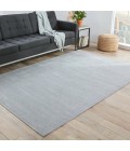 Jaipur Living Basis Handmade Solid Gray/ Silver Area Rug (12'X15')