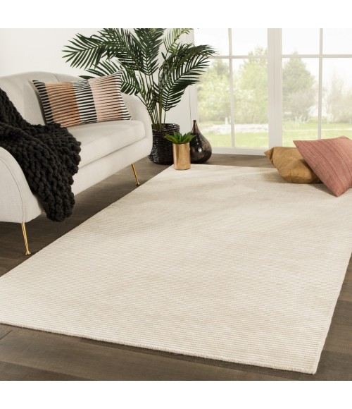 Jaipur Living Basis Handmade Solid White Area Rug (8'X10')