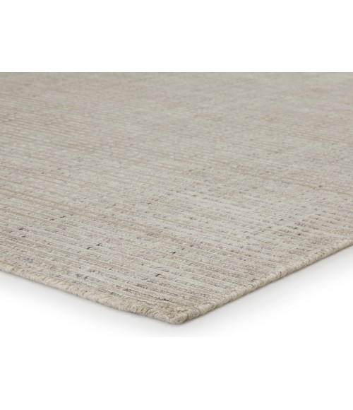 Jaipur Living Basis Handmade Solid Ivory/ Gray Area Rug (8'X10')