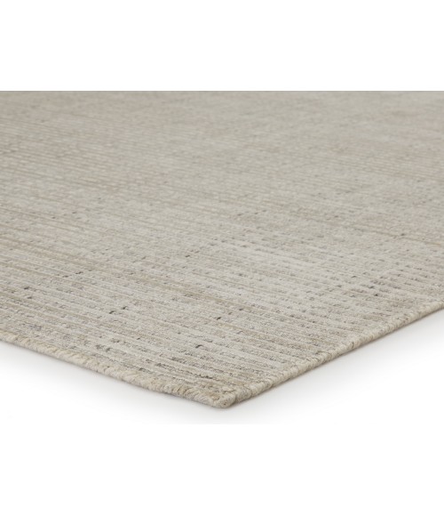 Jaipur Living Basis Handmade Solid Ivory/ Gray Area Rug (2'X3')