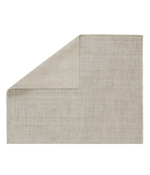 Jaipur Living Basis Handmade Solid Ivory/ Gray Area Rug (8'X10')