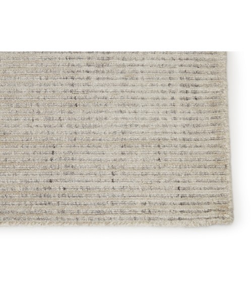 Jaipur Living Basis Handmade Solid Ivory/ Gray Area Rug (8'X10')