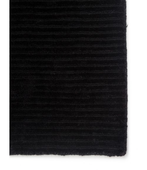 Jaipur Living Basis Handmade Solid Black Area Rug (8'X10')
