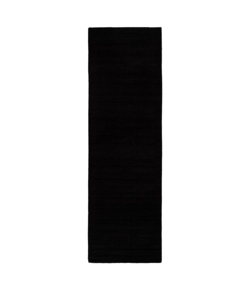 Jaipur Living Basis Handmade Solid Black Runner Rug (2'6"X8')