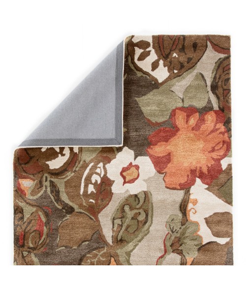 Blue Area Rug Jaipur Living Petal Pusher Handmade Floral Light Gray/ Multicolor Round Area Rug (6'X6')