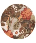 Blue Area Rug Jaipur Living Petal Pusher Handmade Floral Light Gray/ Multicolor Round Area Rug (6'X6')