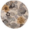 Jaipur Living Blue Petal Pusher BL65 Multicolor/White 8 ft. X 8 ft. Round Rug