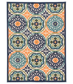 Jaipur Living Tela Indoor/ Outdoor Medallion Multicolor Blz09 Area Rug 8 ft. 8 in. X 11 ft. 10 in. Rectangle
