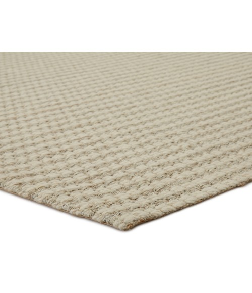 Jaipur Living Fetia Natural Solid Cream/ Light Taupe Area Rug (5'X8')