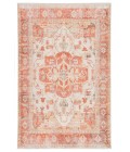 Boheme Area Rug Jaipur Living Rhoda Medallion Orange/ Ivory Area Rug (4'X6')