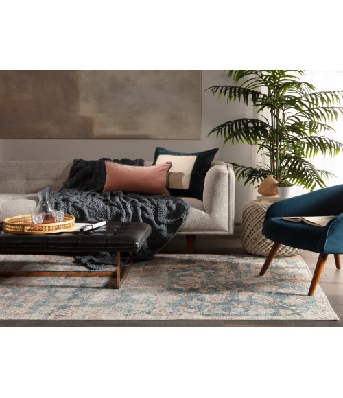 Boheme Area Rug Jaipur Living Bardia Oriental Dark Teal/ Rust Area Rug (5'X8')