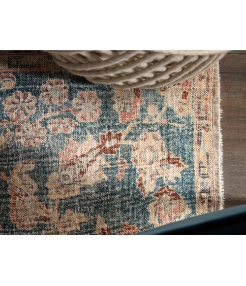 Boheme Area Rug Jaipur Living Bardia Oriental Dark Teal/ Rust Area Rug (5'X8')