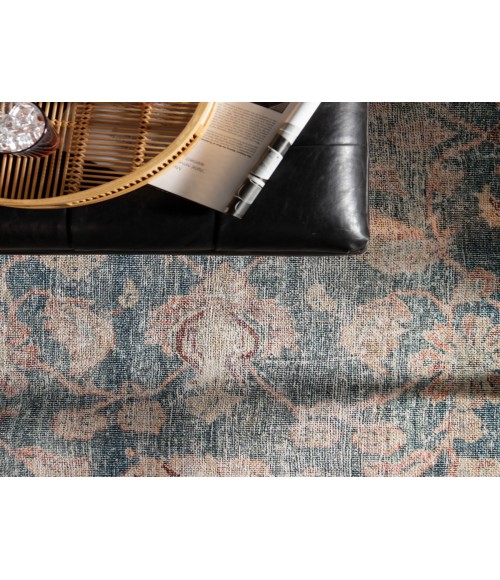 Boheme Area Rug Jaipur Living Bardia Oriental Dark Teal/ Rust Area Rug (5'X8')