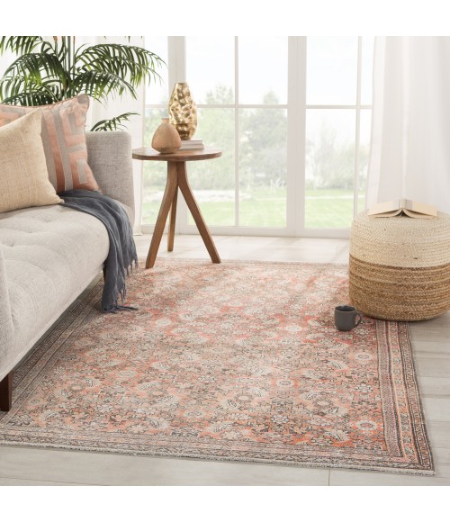 Boheme Area Rug Jaipur Living Thistle Oriental Orange/ Cream Area Rug (8'10"X11'9")