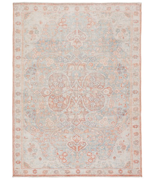 Boheme Area Rug Jaipur Living Fay Medallion Orange/ Light Blue Area Rug (5'X8')