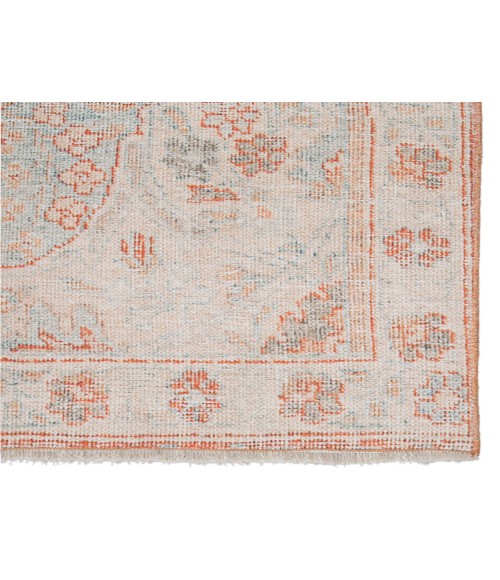Boheme Area Rug Jaipur Living Fay Medallion Orange/ Light Blue Area Rug (5'X8')