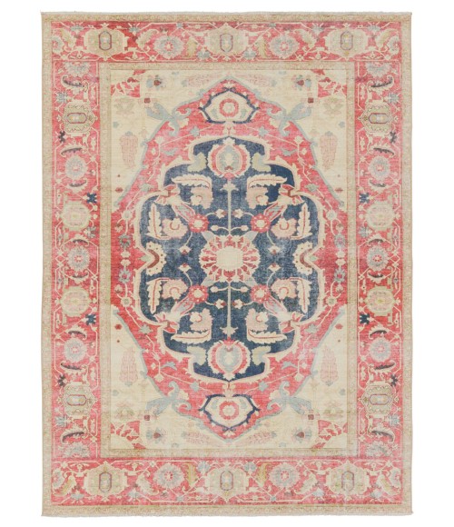 BOH23 Kadi Rug Jaipur Living Kadi Medallion Red/ Blue Area Rug 4'X6'