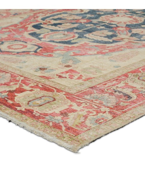 Jaipur Living Kadi Medallion Red/ Blue Area Rug 6'X9'